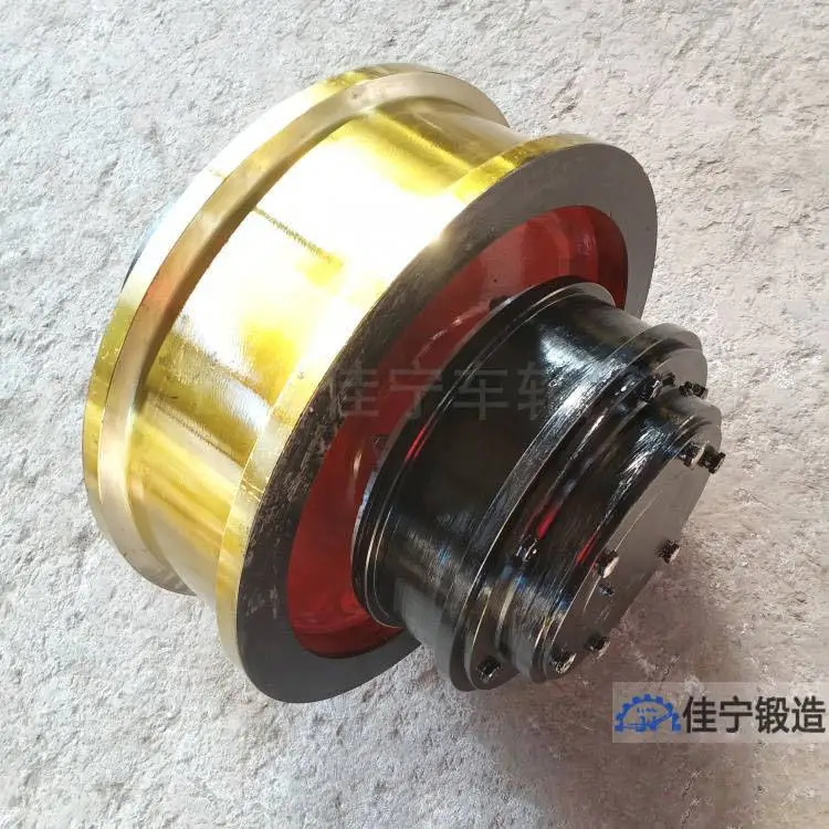 起重机行走天车锻打钢轮车轮